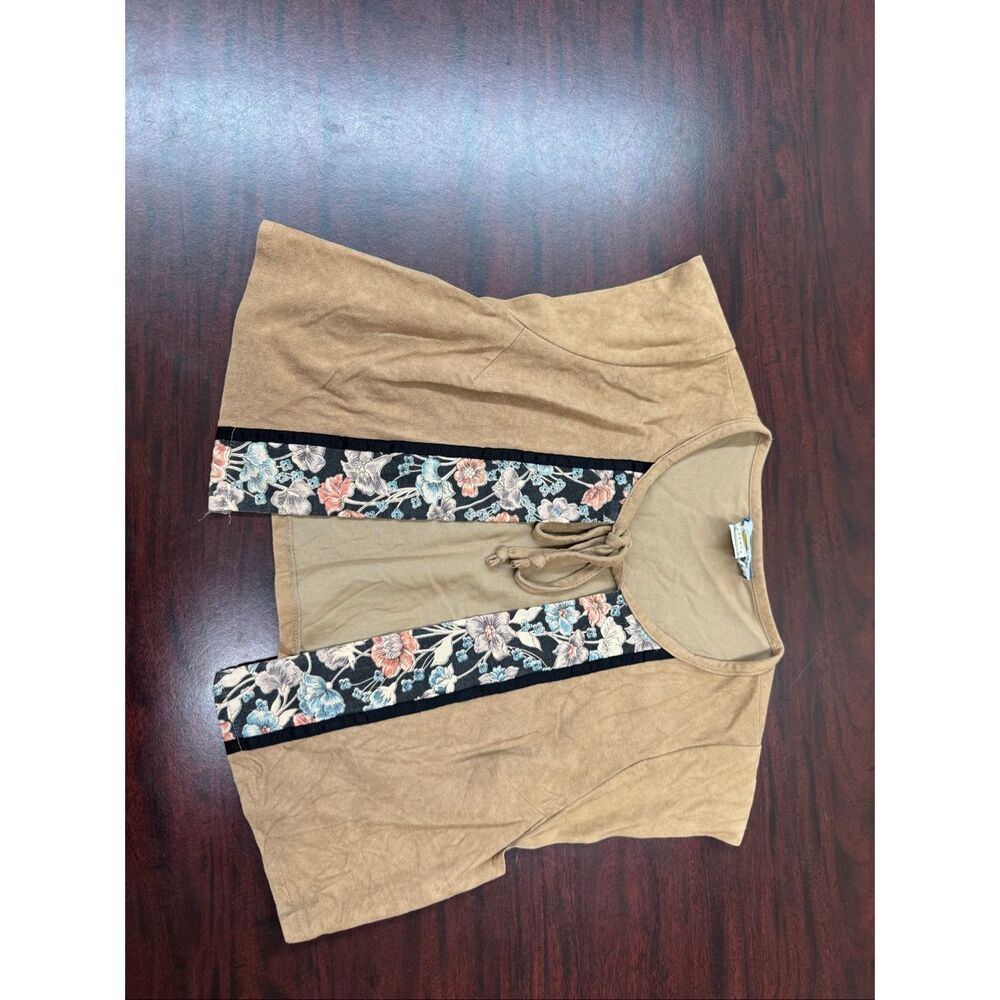 Paper Moon By Yette Short Sleeve Blouse Size Medium